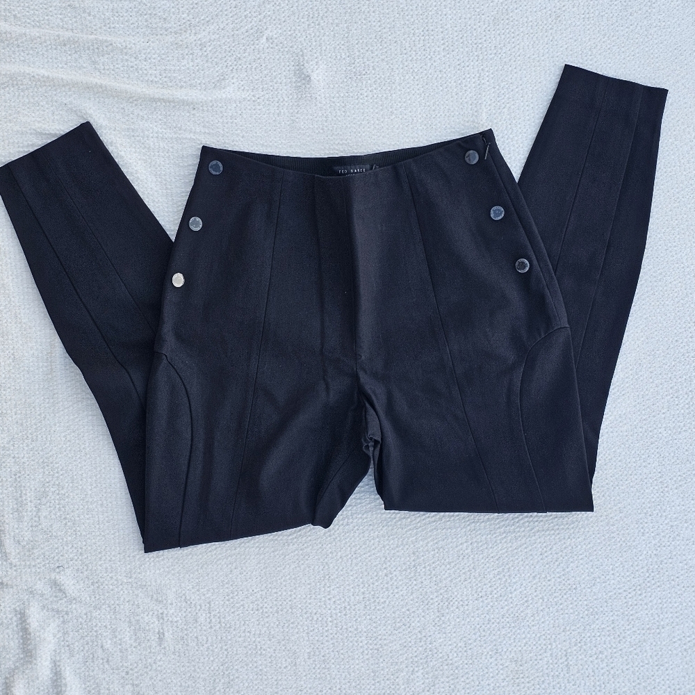 Ted Baker London Liroi Black High Waisted Leggings size 3